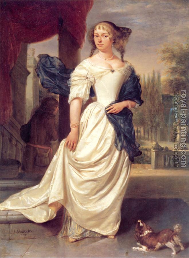 Johannes Verkolje : Portrait of Margaretha Delff